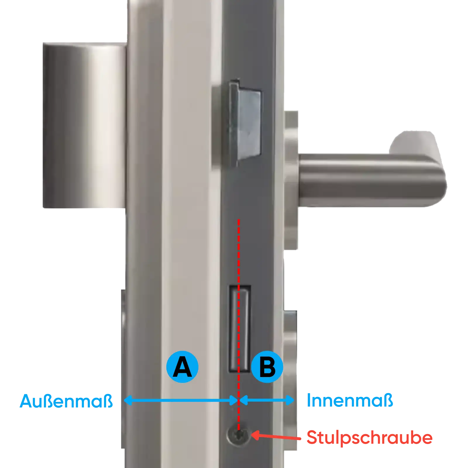 Schliesszylinder richtig messen
